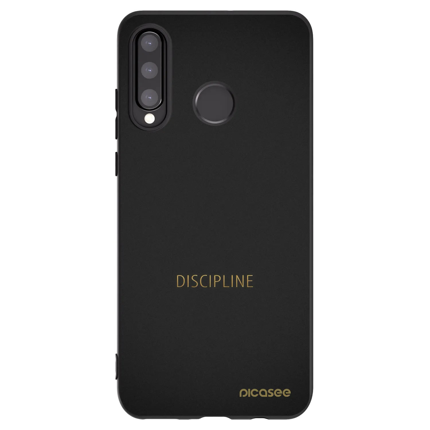 Picasee Μαύρη θήκη σιλικόνης για Huawei P30 Lite - Discipline