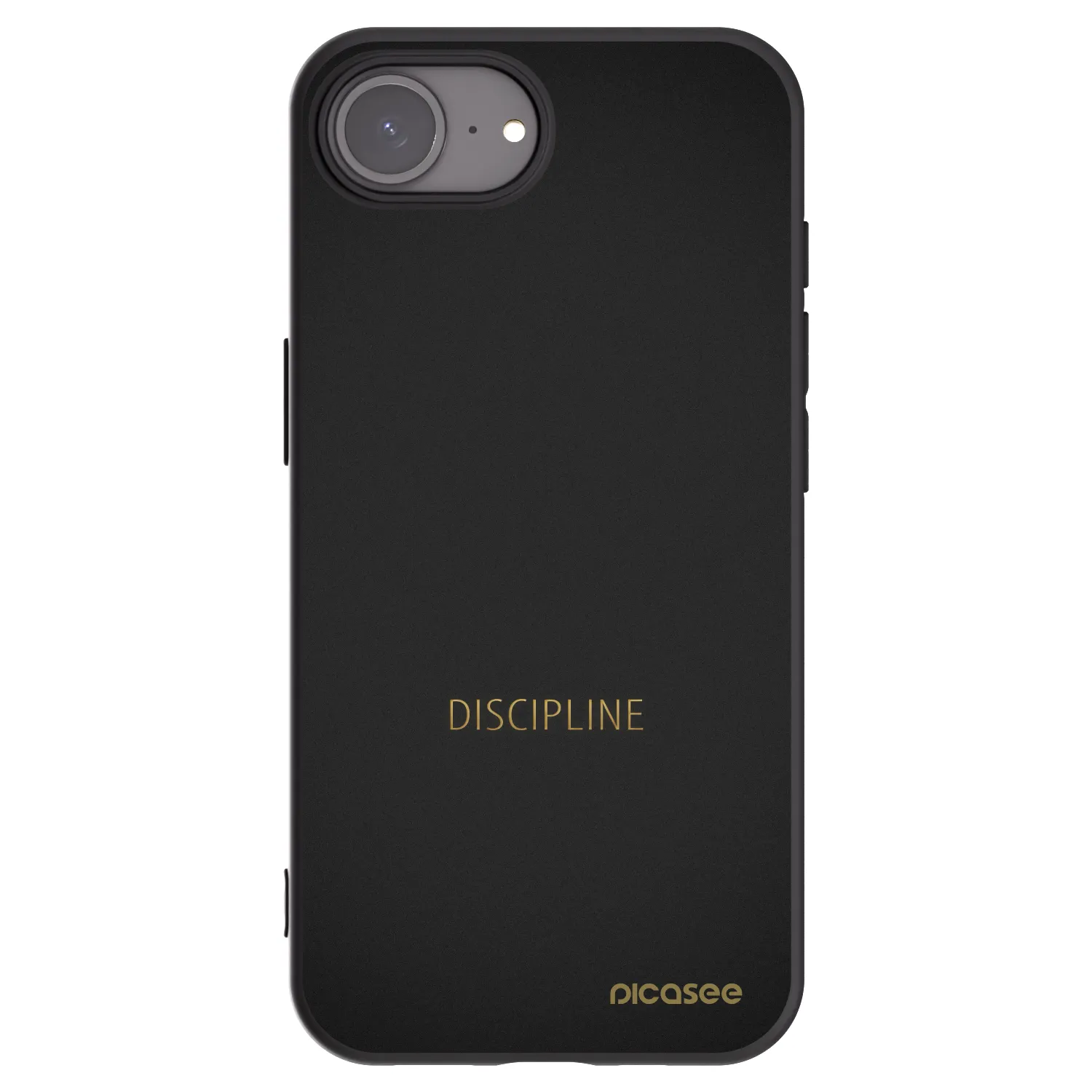 Picasee Μαύρη θήκη σιλικόνης για Apple iPhone 17e - Discipline