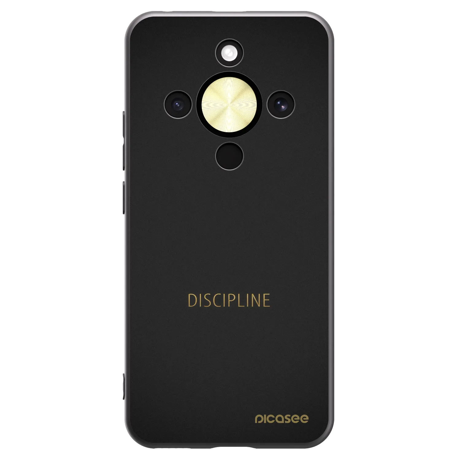 Picasee Μαύρη θήκη σιλικόνης για Honor Magic8 Lite 5G - Discipline