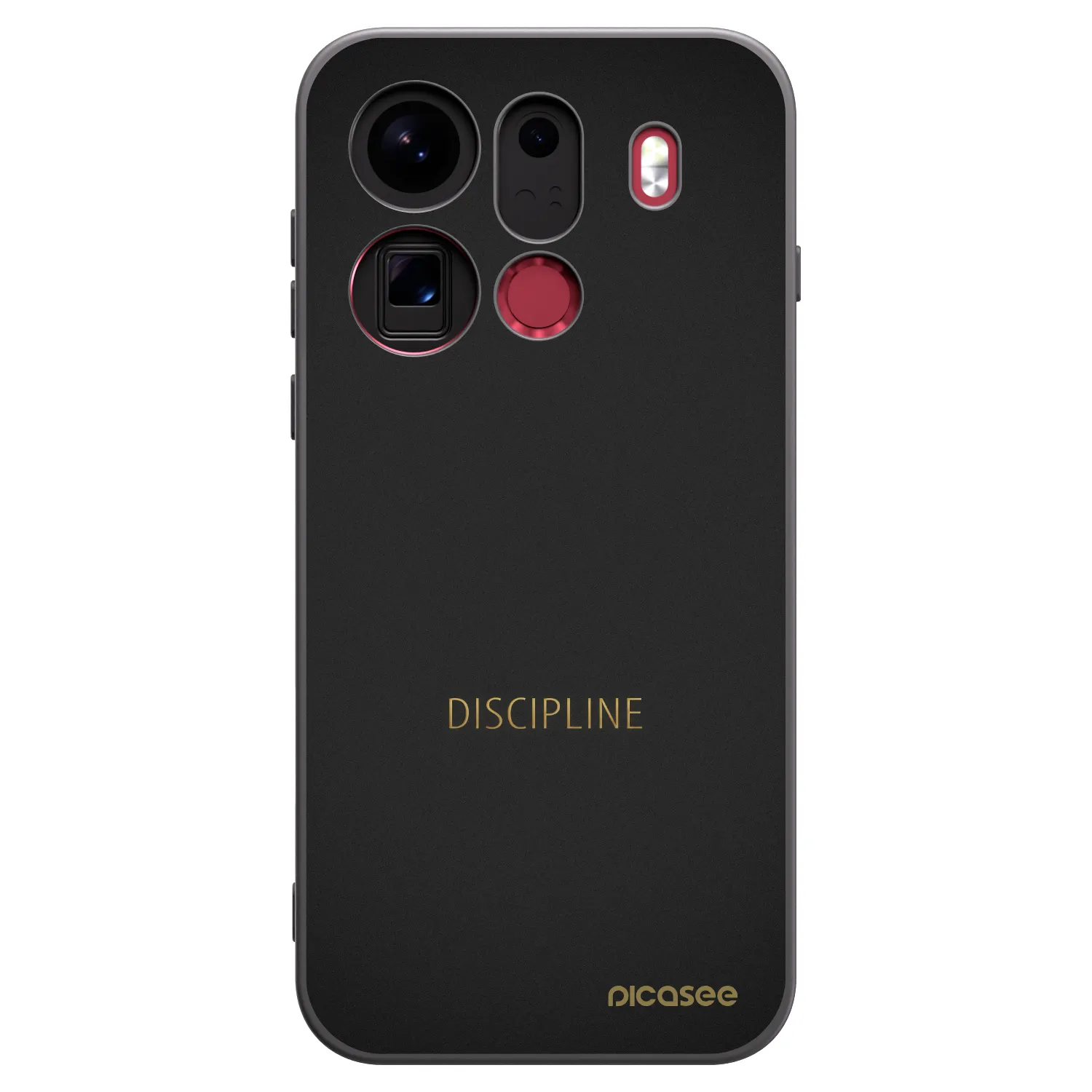 Picasee Μαύρη θήκη σιλικόνης για OPPO Find X9 Pro - Discipline