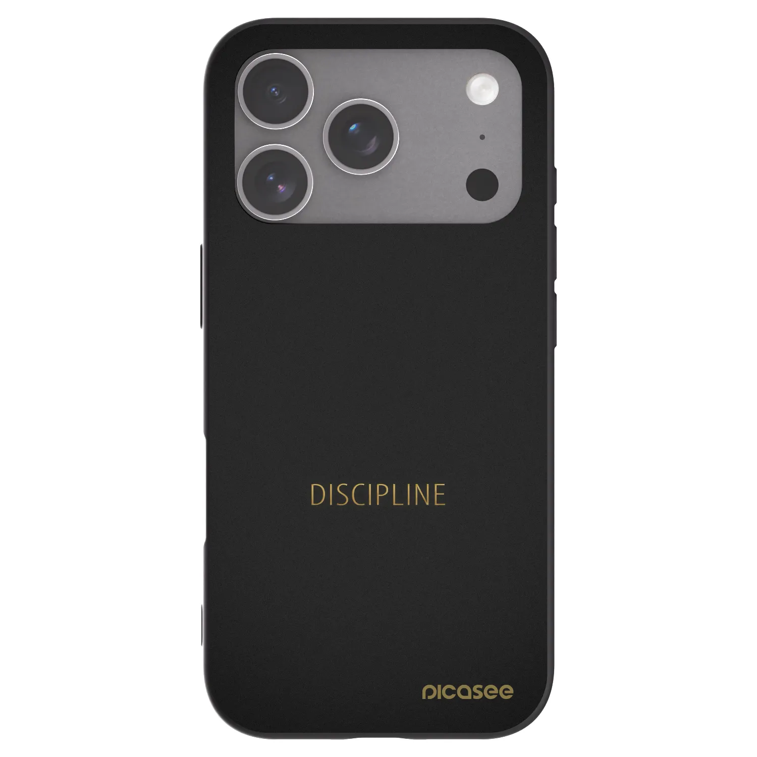 Picasee Μαύρη θήκη σιλικόνης για Apple iPhone 18 Pro - Discipline