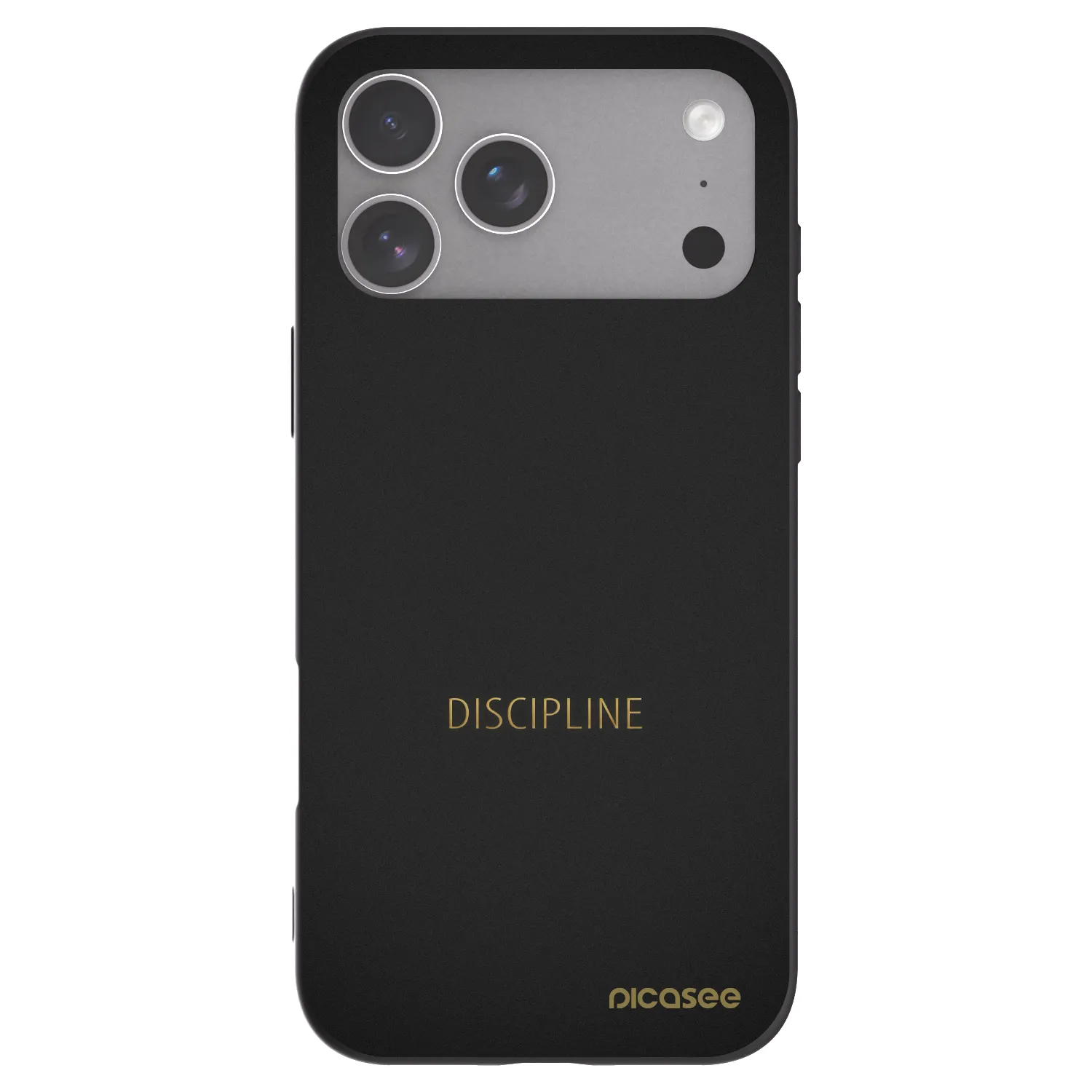 Picasee Μαύρη θήκη σιλικόνης για Apple iPhone 18 Pro Max - Discipline