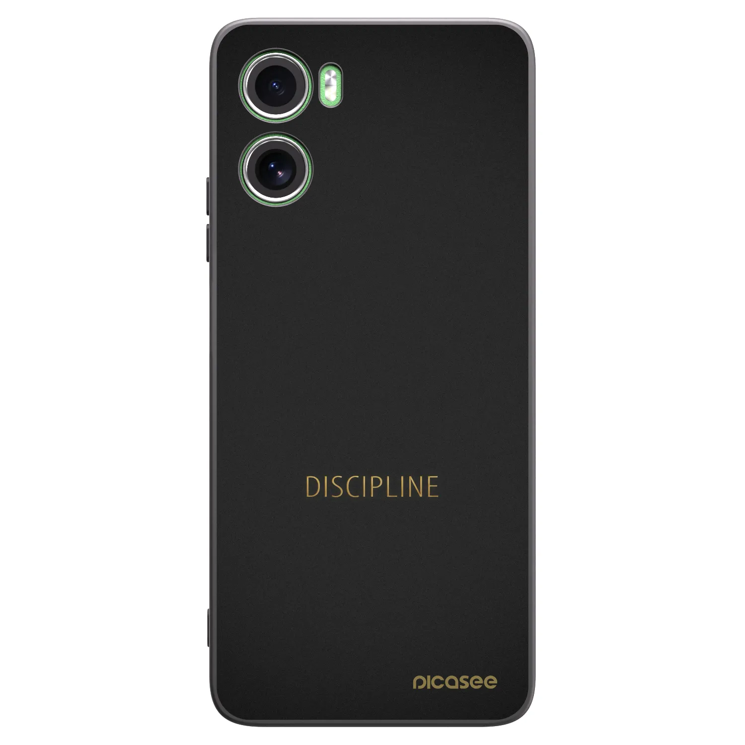 Picasee Μαύρη θήκη σιλικόνης για Motorola Moto G06 - Discipline