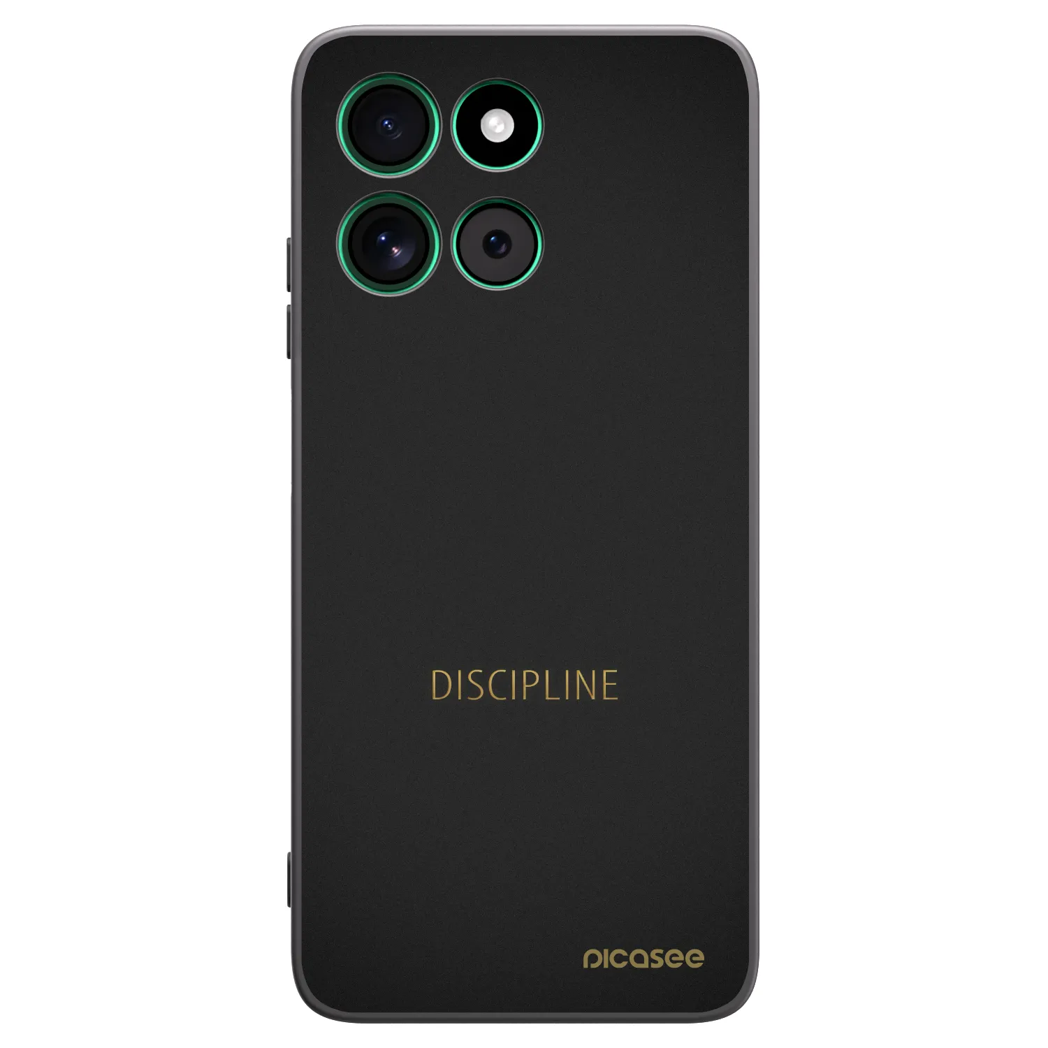 Picasee Μαύρη θήκη σιλικόνης για Motorola Moto G57 Power - Discipline