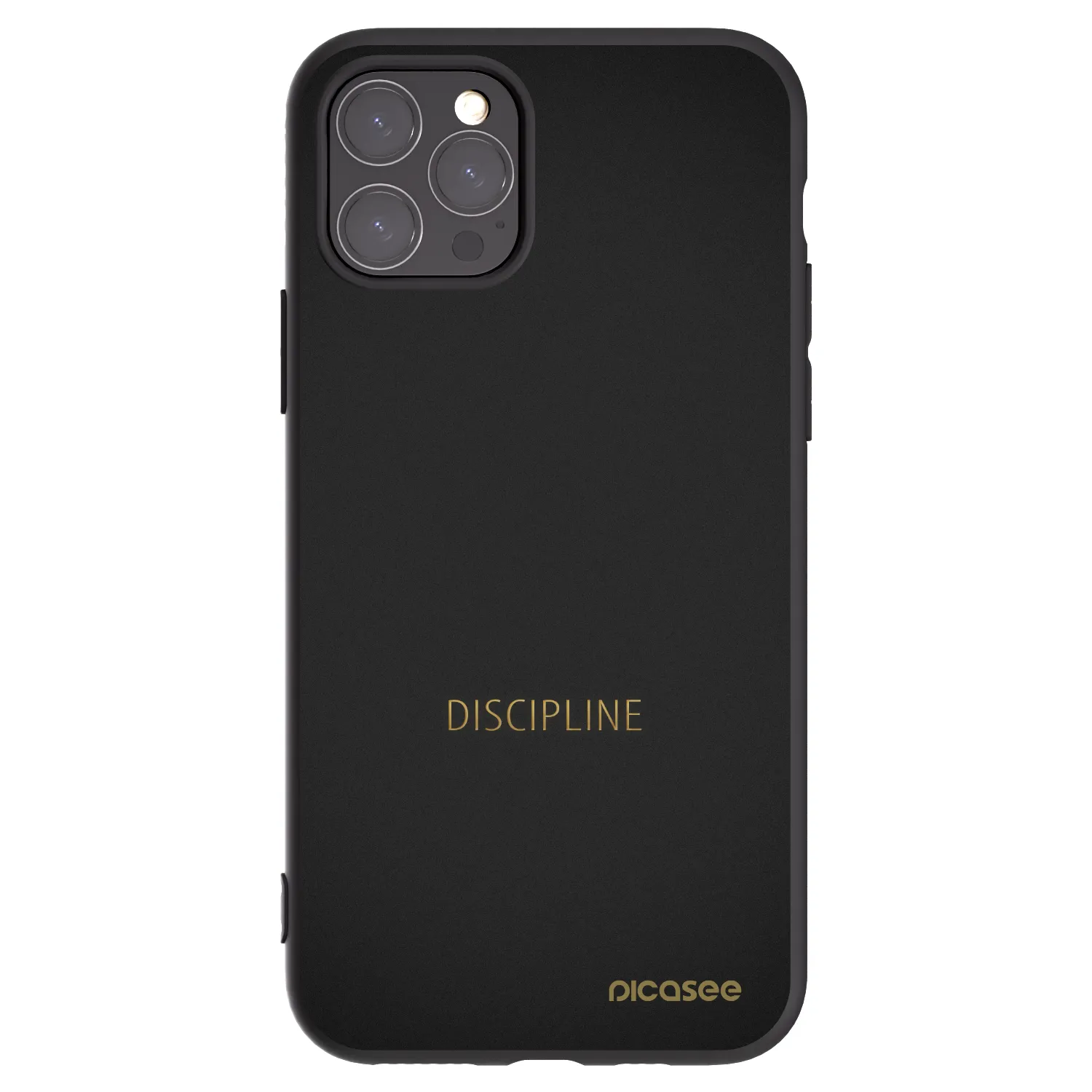 Picasee Μαύρη θήκη σιλικόνης για Apple iPhone 11 Pro - Discipline