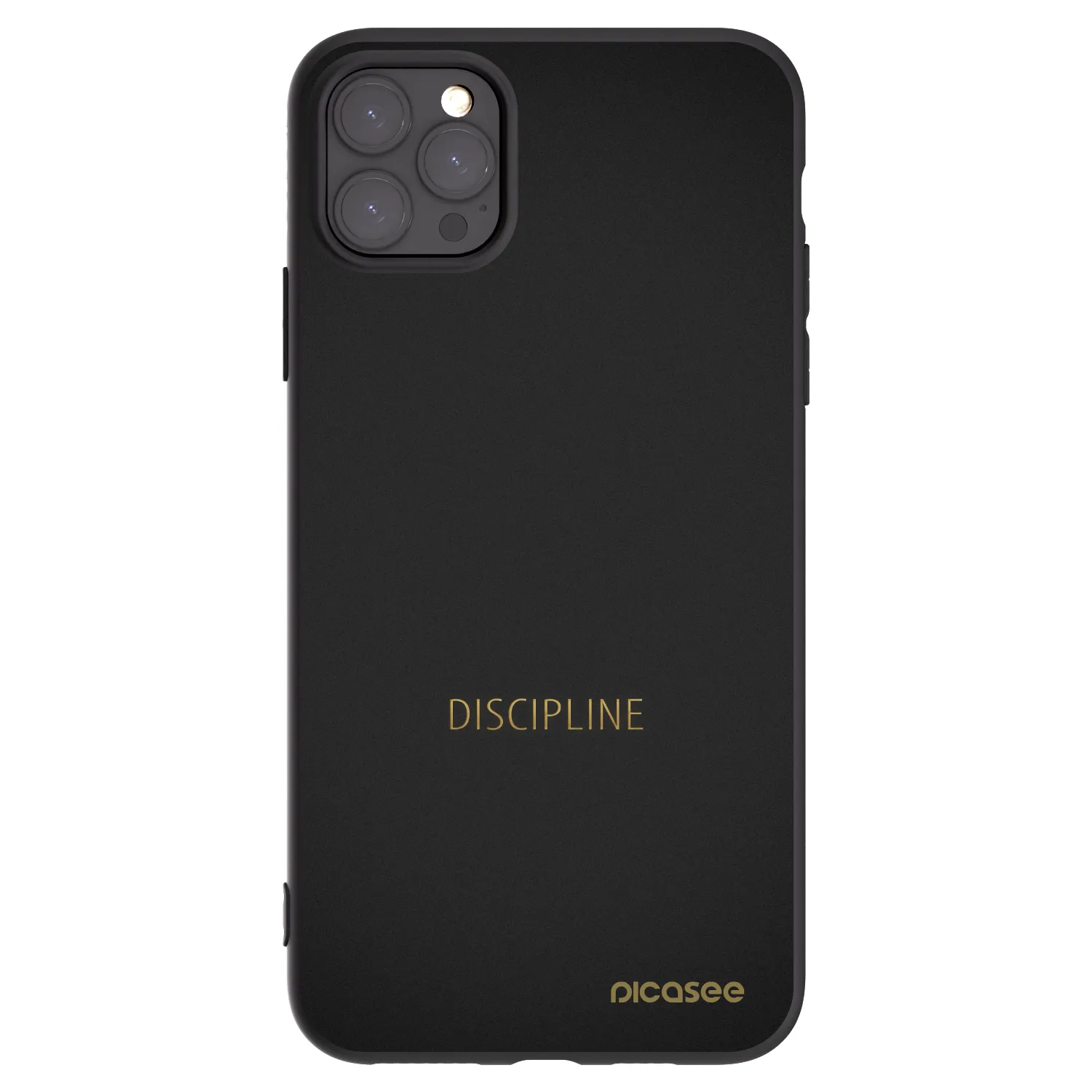 Picasee Μαύρη θήκη σιλικόνης για Apple iPhone 11 Pro Max - Discipline