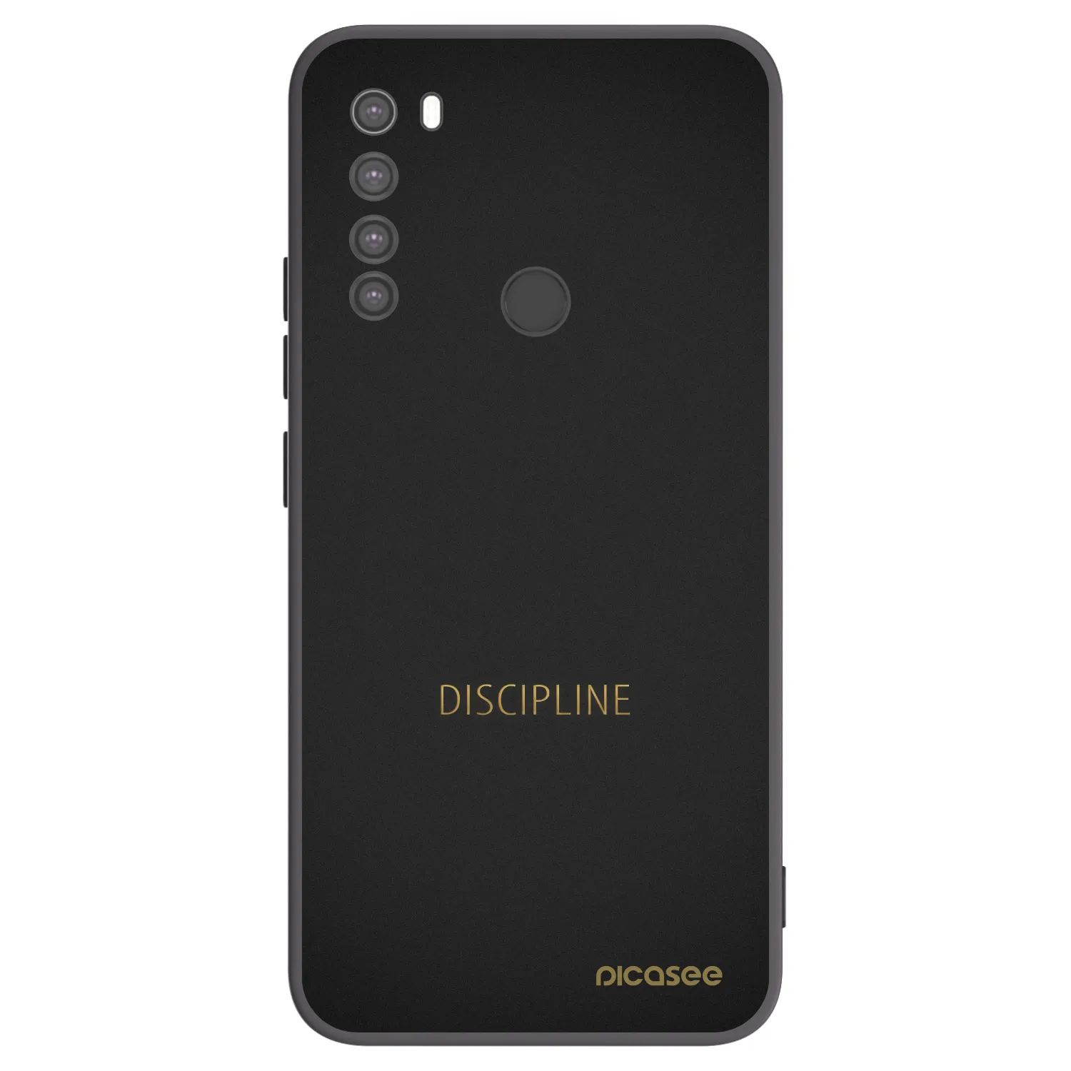 Picasee Μαύρη θήκη σιλικόνης για Xiaomi Redmi Note 8 - Discipline