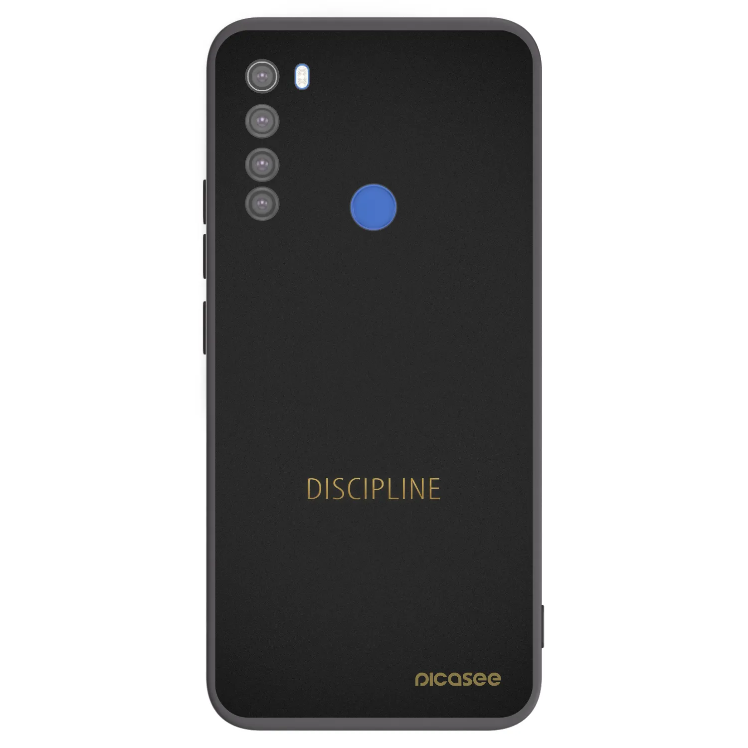 Picasee Μαύρη θήκη σιλικόνης για Xiaomi Redmi Note 8T - Discipline
