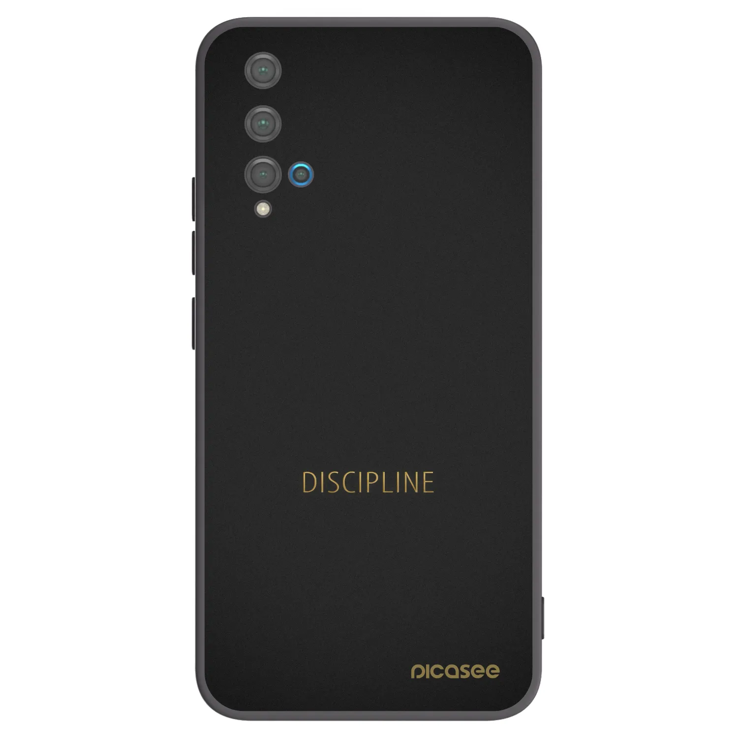 Picasee Μαύρη θήκη σιλικόνης για Huawei Nova 5T - Discipline