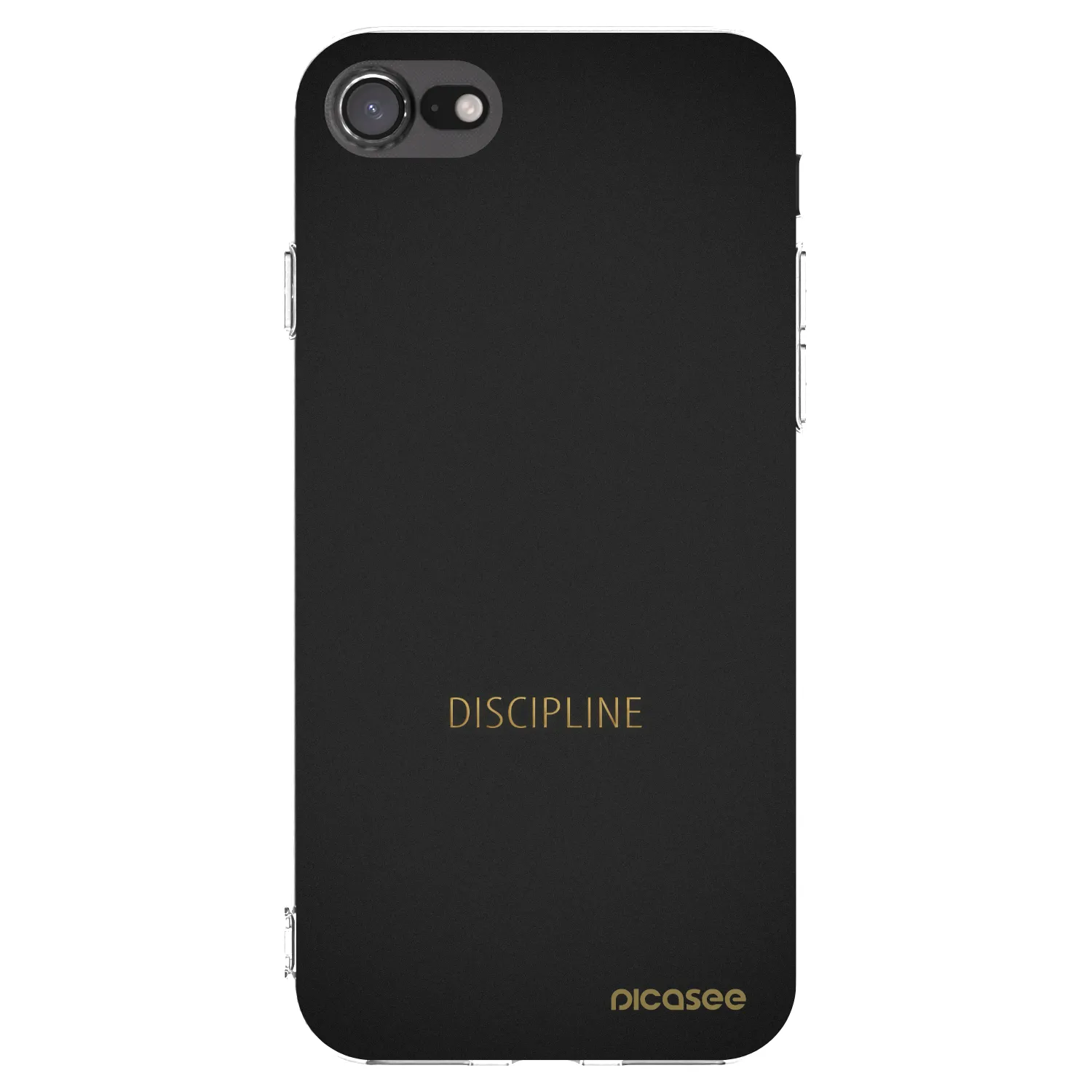 Picasee διαφανής θήκη σιλικόνης Apple iPhone SE 2020 - Discipline