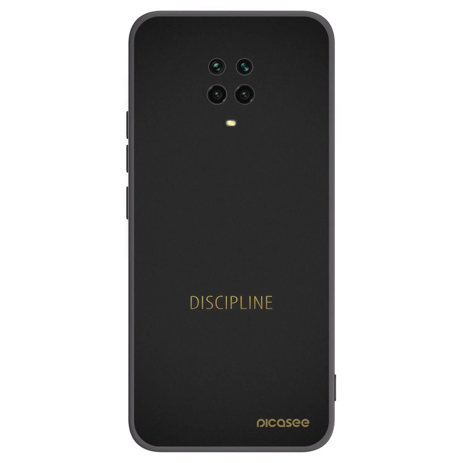 Picasee Μαύρη θήκη σιλικόνης για Xiaomi Redmi Note 9 Pro - Discipline