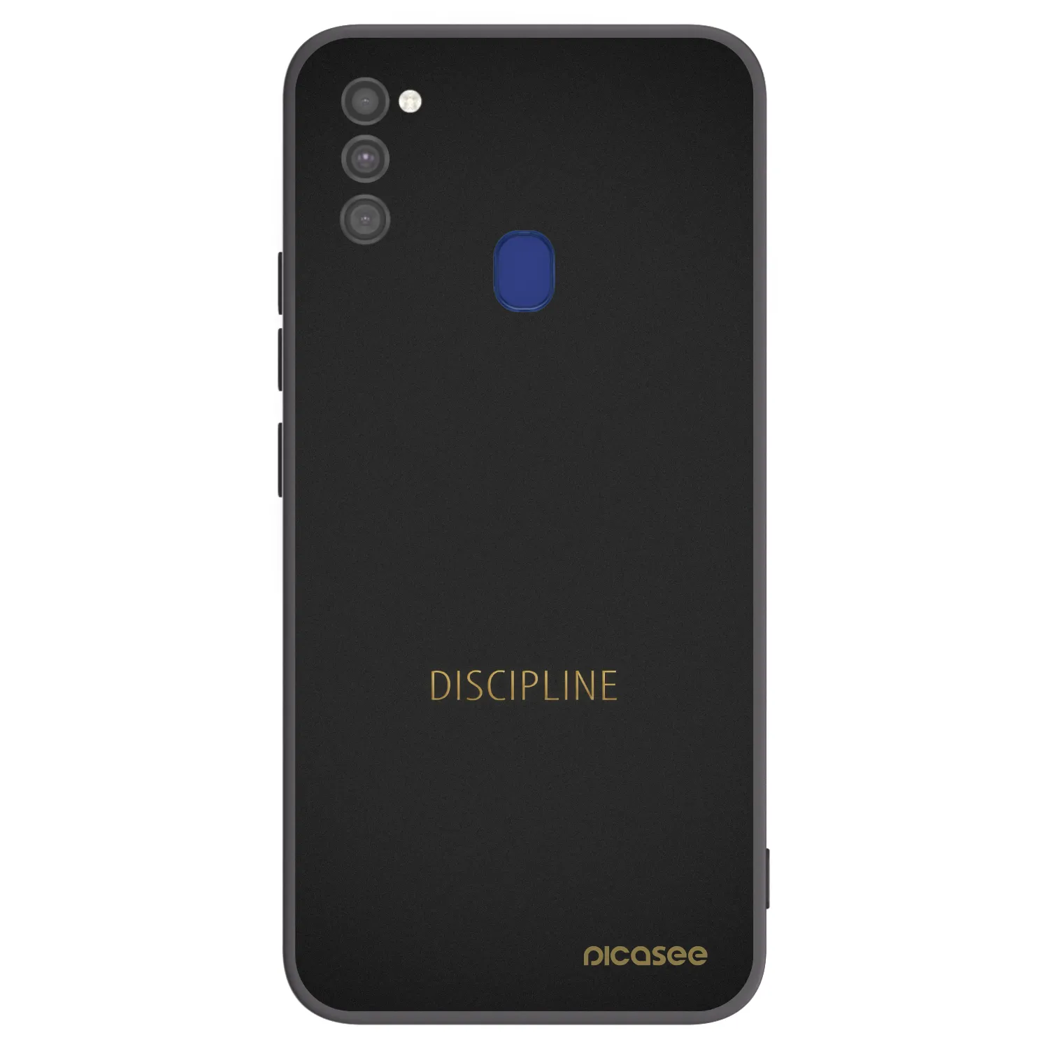 Picasee Μαύρη θήκη σιλικόνης για Samsung Galaxy M21 M215F - Discipline