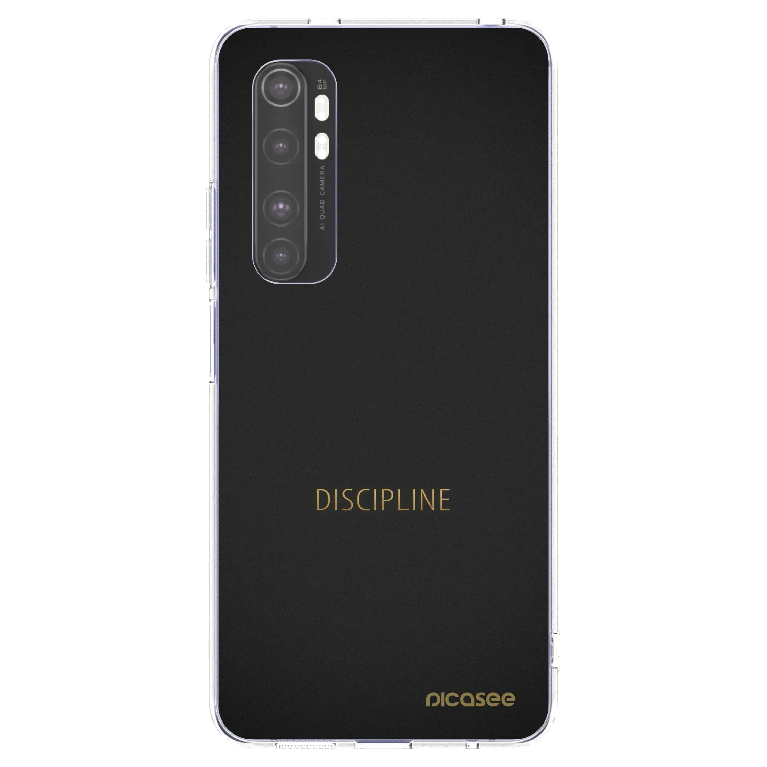 Picasee διαφανής θήκη σιλικόνης Xiaomi Mi Note 10 Lite - Discipline