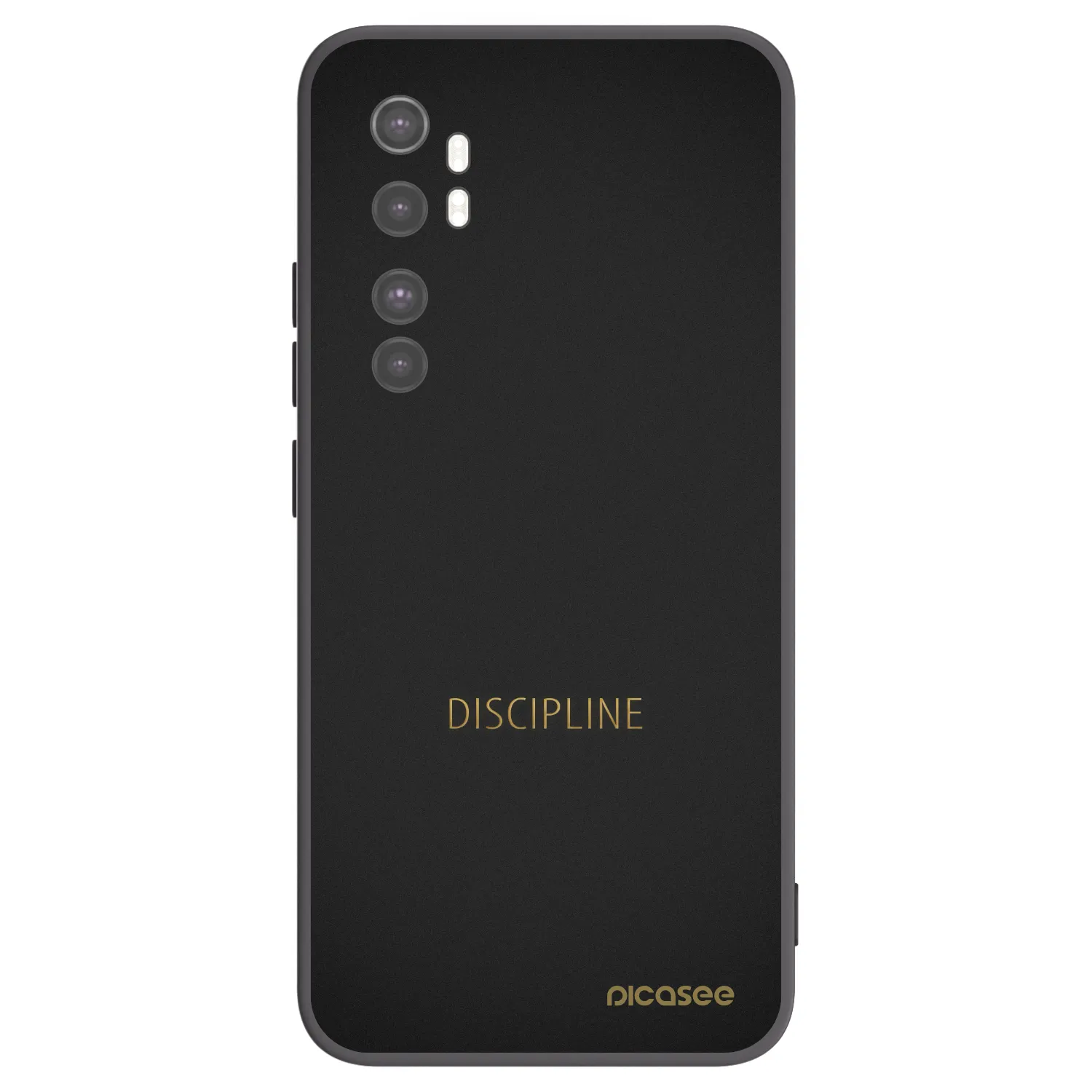 Picasee Μαύρη θήκη σιλικόνης για Xiaomi Mi Note 10 Lite - Discipline