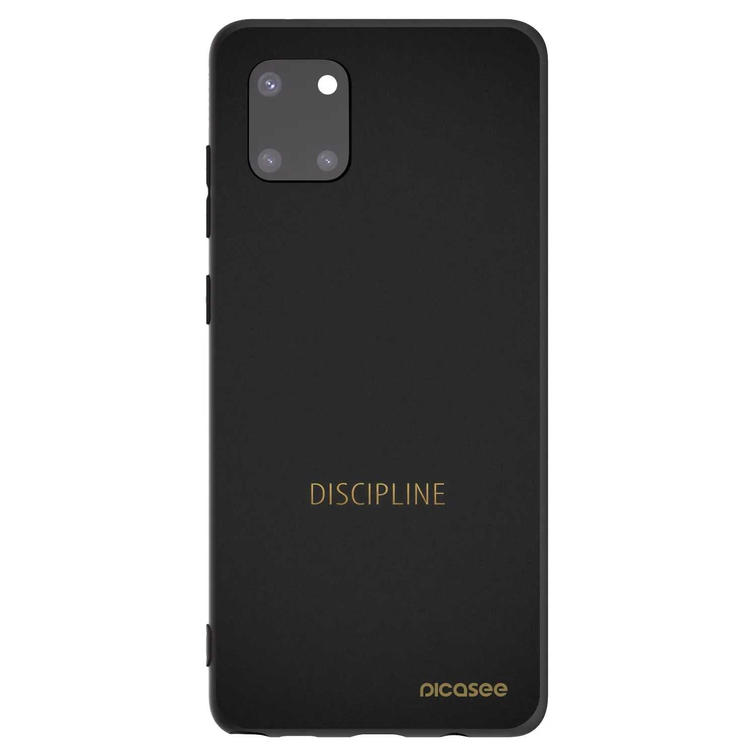 Picasee Μαύρη θήκη σιλικόνης για Samsung Galaxy Note 10 Lite N770F - Discipline