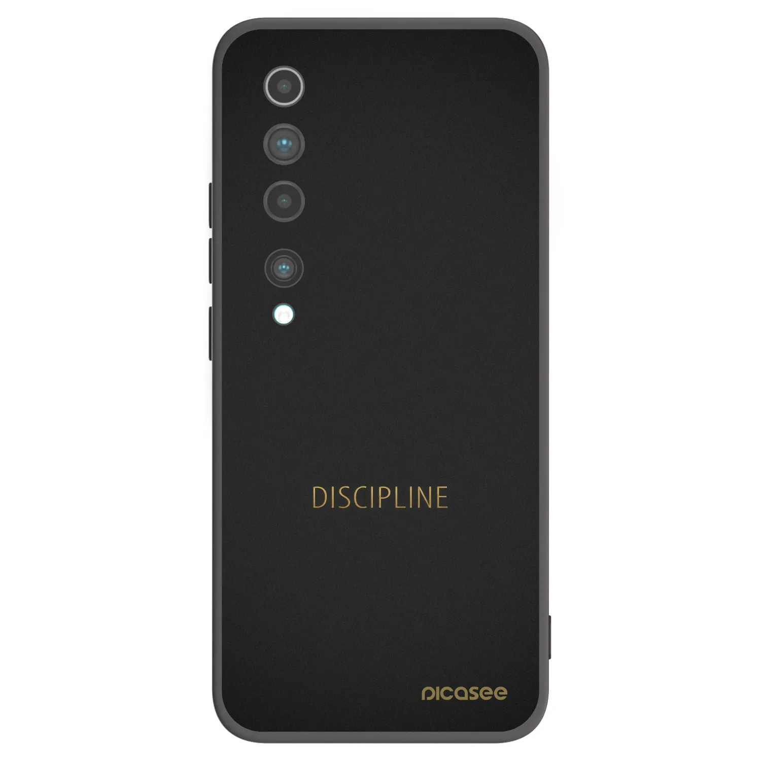 Picasee Μαύρη θήκη σιλικόνης για Xiaomi Mi 10 - Discipline