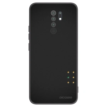Picasee Μαύρη θήκη σιλικόνης για Xiaomi Redmi 9 - Pulse