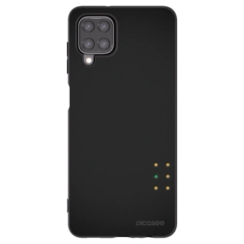 Picasee Μαύρη θήκη σιλικόνης για Samsung Galaxy A12 A125F - Pulse