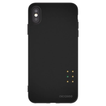 Picasee Μαύρη θήκη σιλικόνης για Apple iPhone XS Max - Pulse