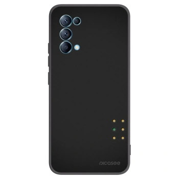 Picasee Μαύρη θήκη σιλικόνης για OPPO A16s - Pulse
