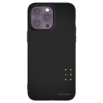Picasee Μαύρη θήκη σιλικόνης για Apple iPhone 14 Pro Max - Pulse
