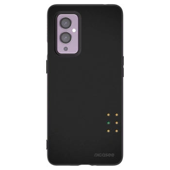 Picasee Μαύρη θήκη σιλικόνης για OnePlus 9 - Pulse
