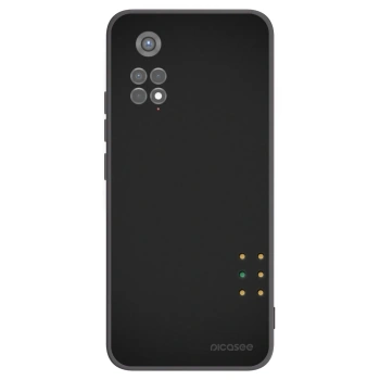 Picasee Μαύρη θήκη σιλικόνης για Xiaomi Redmi Note 11S 5G - Pulse
