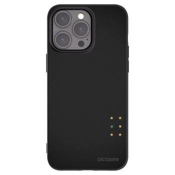 Picasee Μαύρη θήκη σιλικόνης για Apple iPhone 15 Pro Max - Pulse