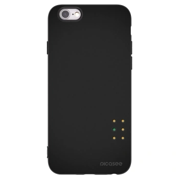 Picasee Μαύρη θήκη σιλικόνης για Apple iPhone 6/6S - Pulse