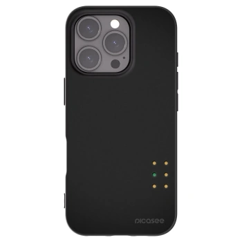 Picasee Μαύρη θήκη σιλικόνης για Apple iPhone 16 Pro - Pulse