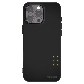 Picasee Μαύρη θήκη σιλικόνης για Apple iPhone 16 Pro Max - Pulse