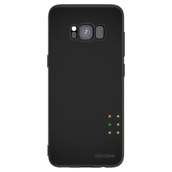 Picasee Μαύρη θήκη σιλικόνης για Samsung Galaxy S8 G950F - Pulse