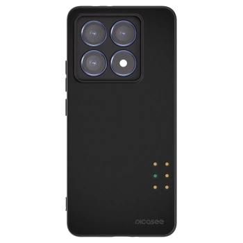 Picasee Μαύρη θήκη σιλικόνης για Xiaomi 14T Pro - Pulse