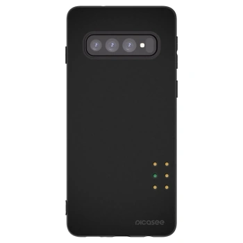 Picasee Μαύρη θήκη σιλικόνης για Samsung Galaxy S10 G973 - Pulse