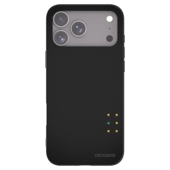 Picasee Μαύρη θήκη σιλικόνης για Apple iPhone 17 Pro Max - Pulse