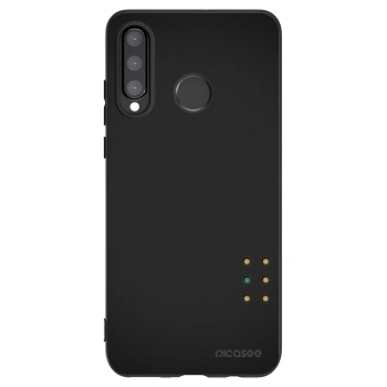 Picasee Μαύρη θήκη σιλικόνης για Huawei P30 Lite - Pulse