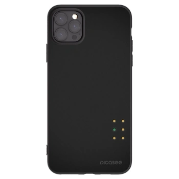 Picasee Μαύρη θήκη σιλικόνης για Apple iPhone 11 Pro Max - Pulse