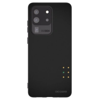 Picasee Μαύρη θήκη σιλικόνης για Samsung Galaxy S20 Ultra 5G G988F - Pulse