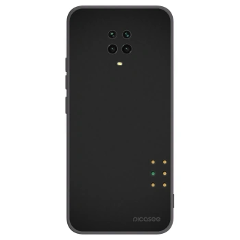 Picasee Μαύρη θήκη σιλικόνης για Xiaomi Redmi Note 9 Pro - Pulse