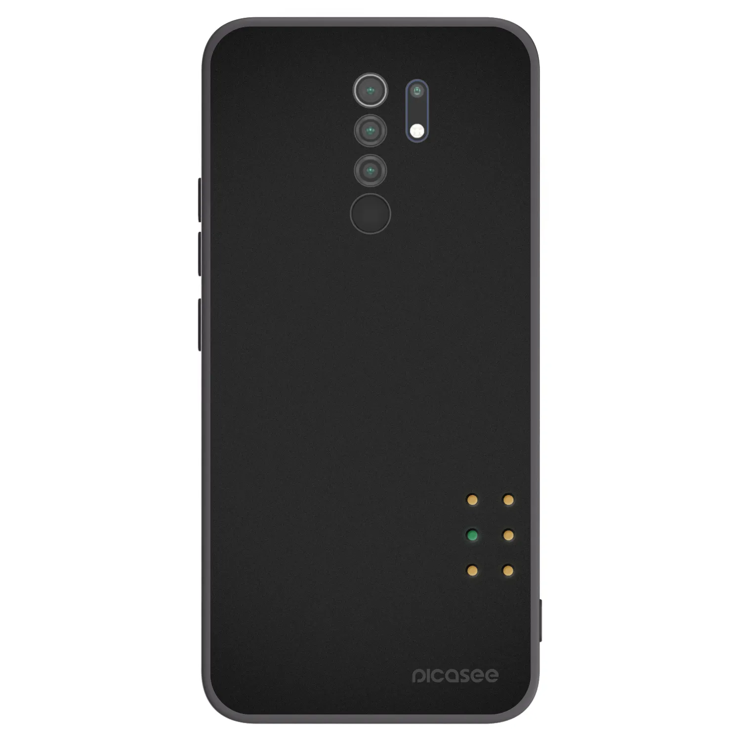 Picasee Μαύρη θήκη σιλικόνης για Xiaomi Redmi 9 - Pulse