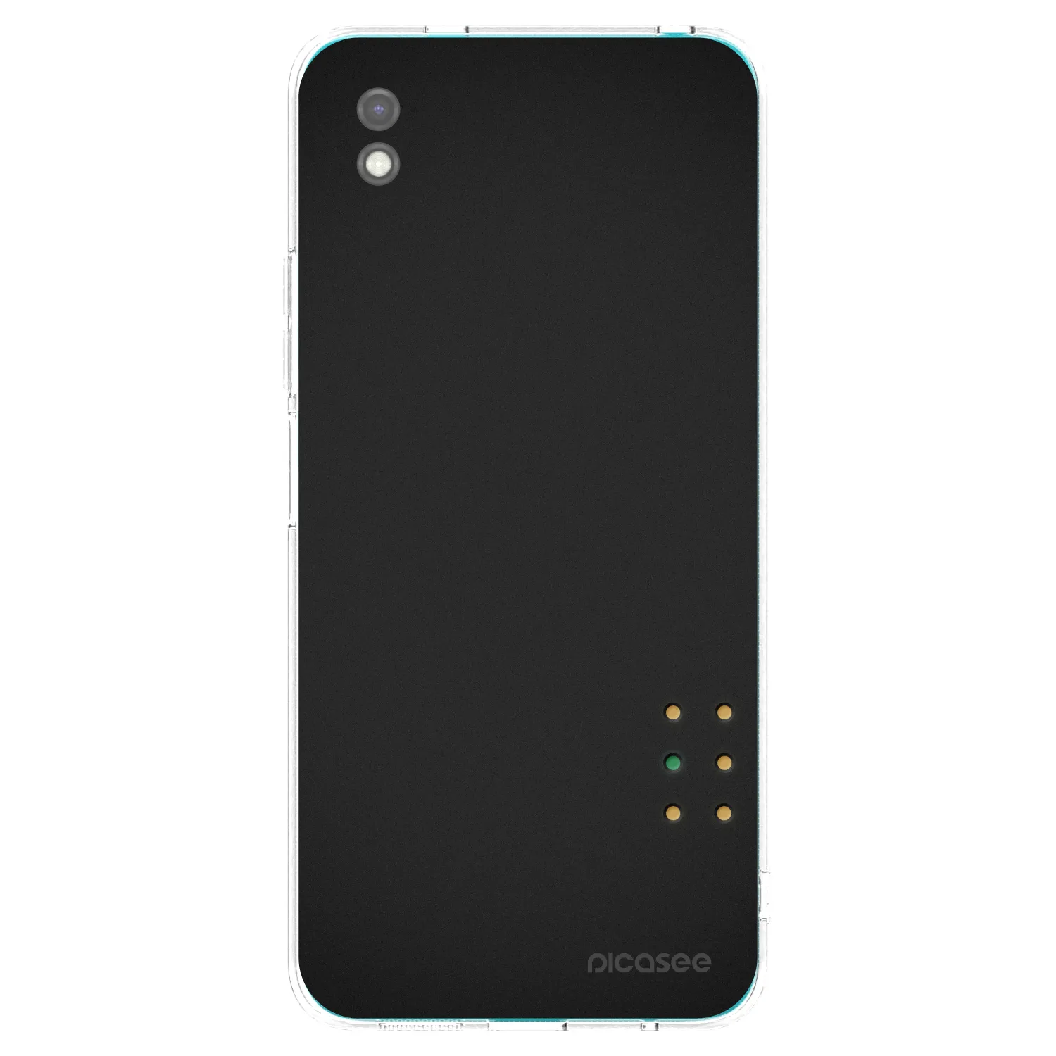 Picasee Μαύρη θήκη σιλικόνης για Xiaomi Redmi 9A - Pulse
