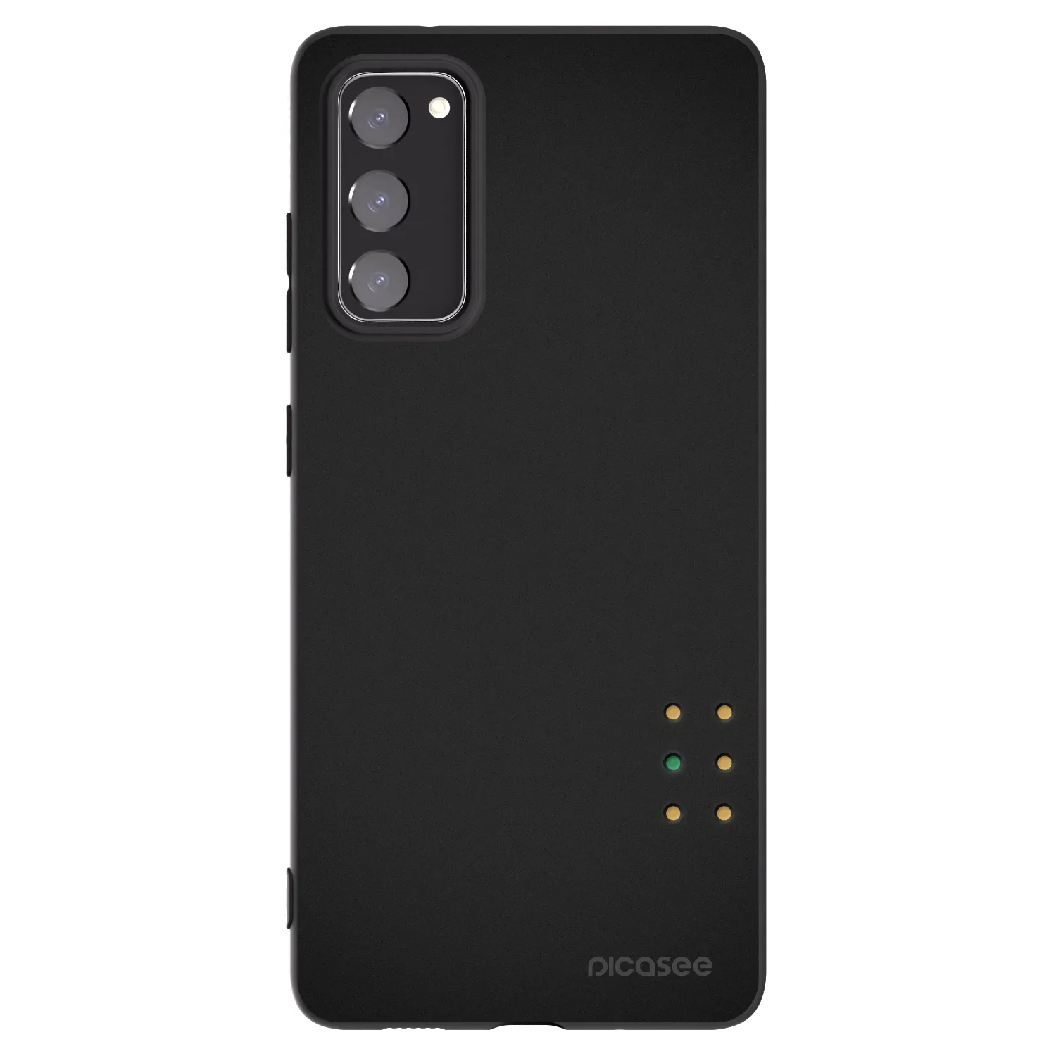 Picasee Μαύρη θήκη σιλικόνης για Samsung Galaxy S20 FE - Pulse