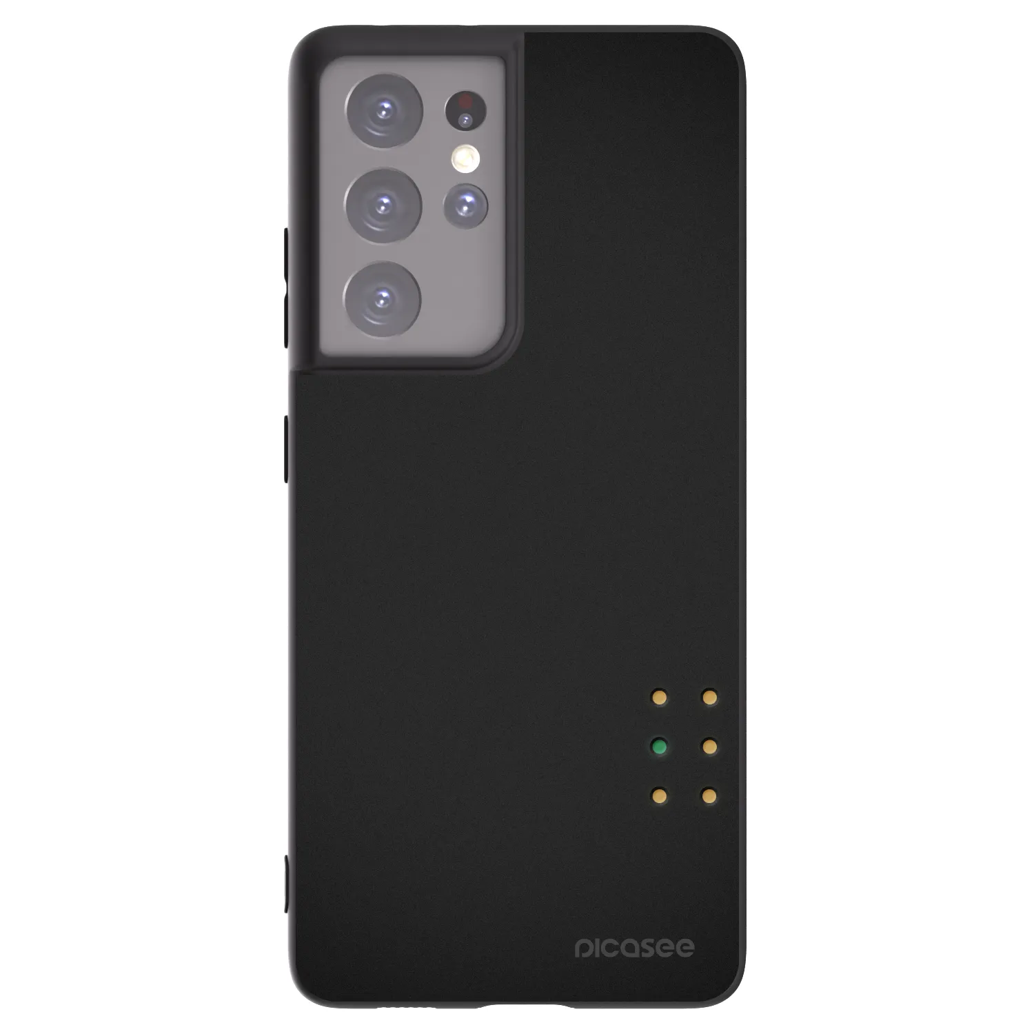 Picasee Μαύρη θήκη σιλικόνης για Samsung Galaxy S21 Ultra 5G G998B - Pulse