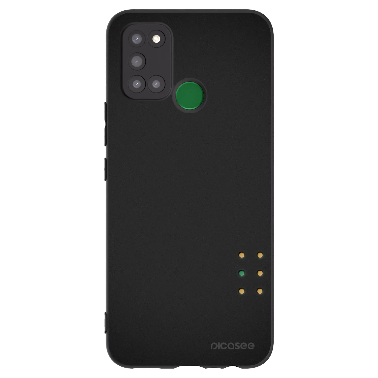 Picasee Μαύρη θήκη σιλικόνης για Realme 7i - Pulse