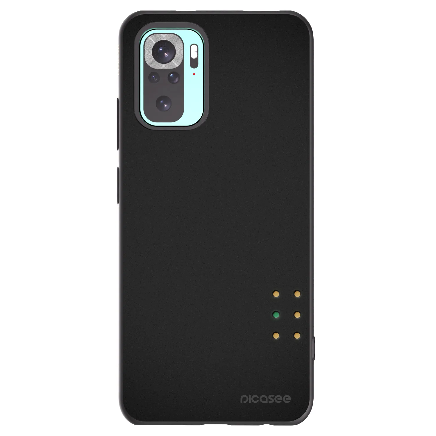 Picasee Μαύρη θήκη σιλικόνης για Xiaomi Redmi Note 10 Pro - Pulse