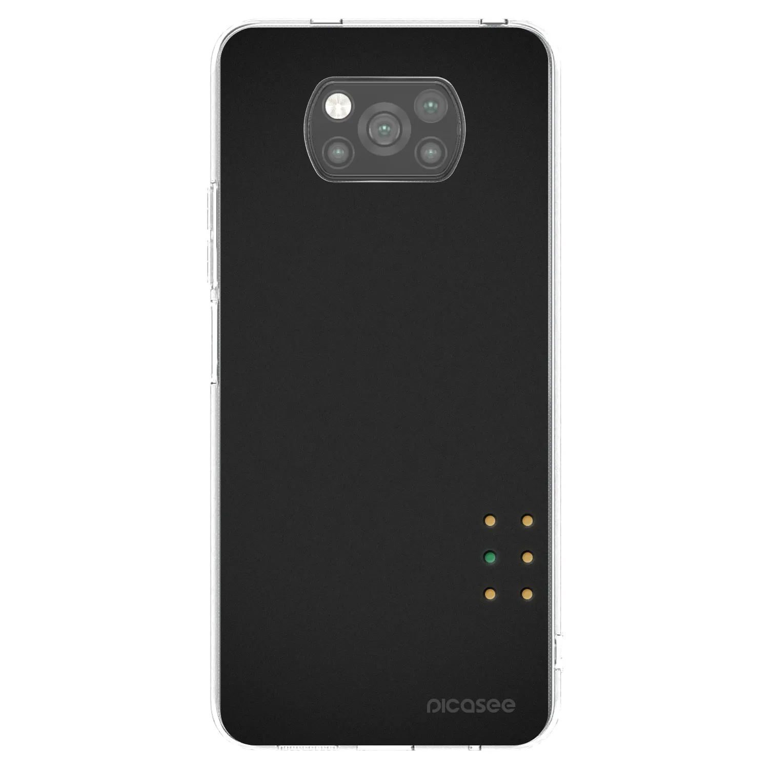 Picasee Μαύρη θήκη σιλικόνης για Xiaomi Poco X3 Pro - Pulse