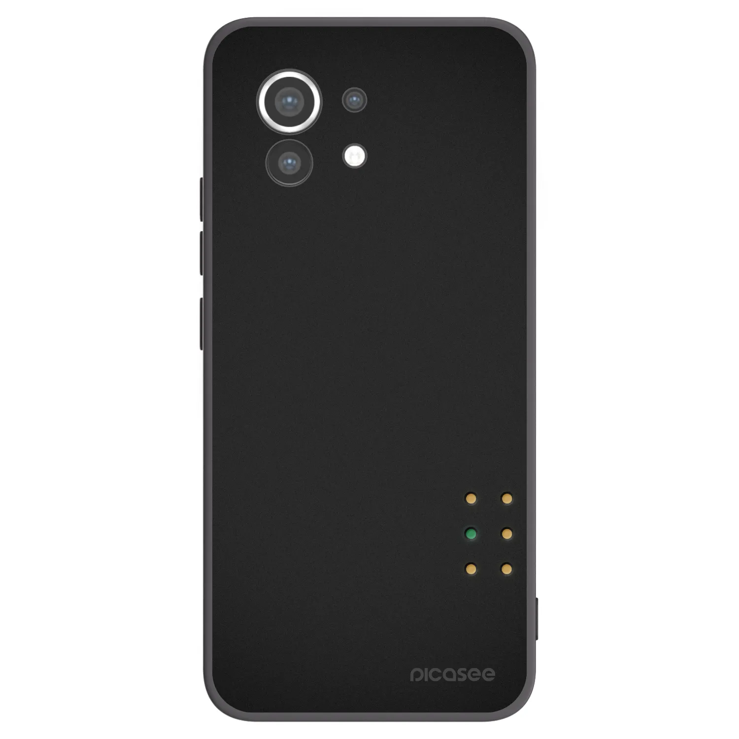 Picasee Μαύρη θήκη σιλικόνης για Xiaomi Mi 11 - Pulse