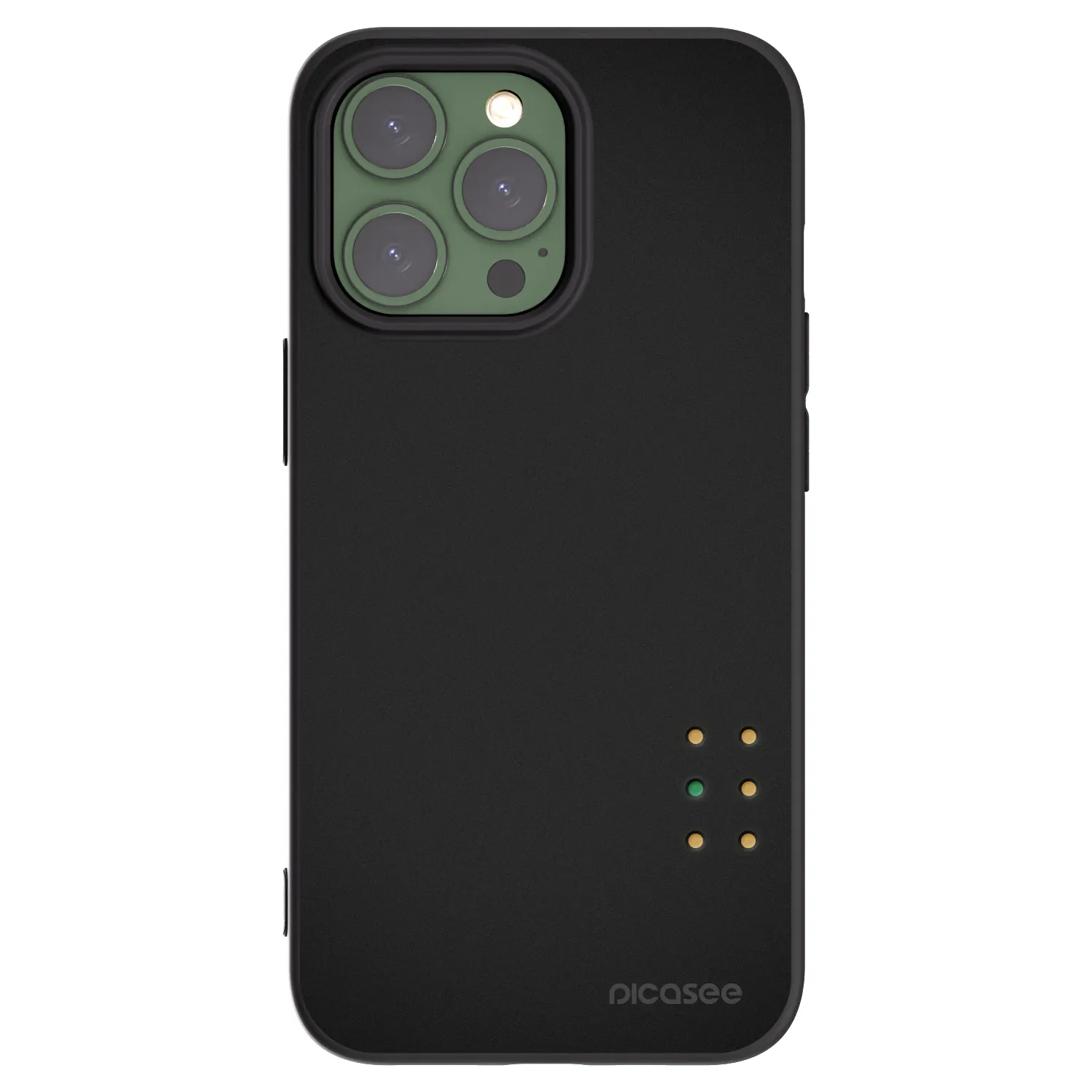 Picasee Μαύρη θήκη σιλικόνης για Apple iPhone 13 Pro - Pulse