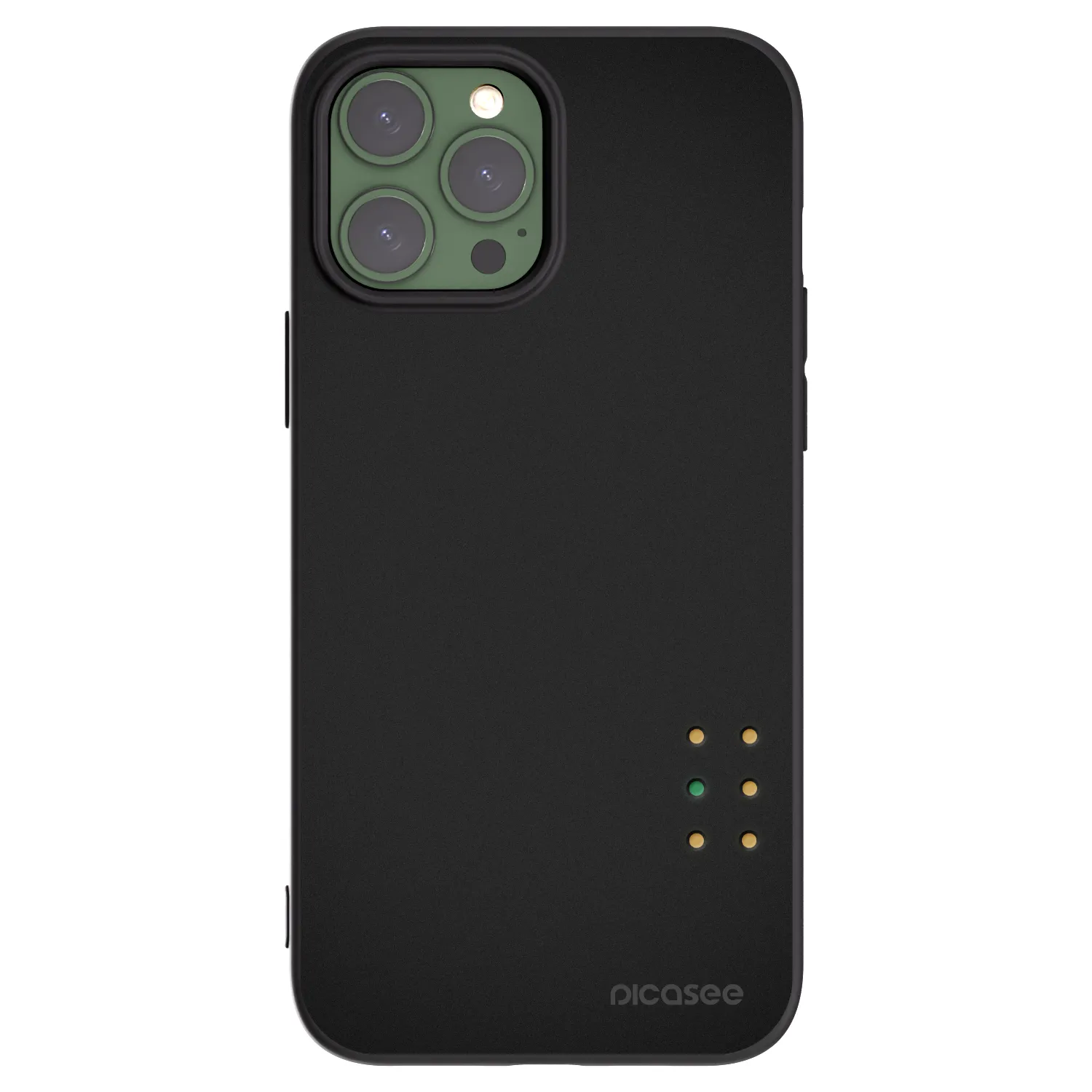 Picasee Μαύρη θήκη σιλικόνης για Apple iPhone 13 Pro Max - Pulse