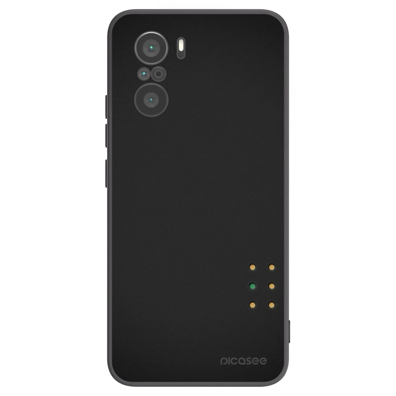 Picasee Μαύρη θήκη σιλικόνης για Xiaomi Poco F3 - Pulse
